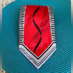 Da Ciro Vintage Red Retro Tie 50's Style